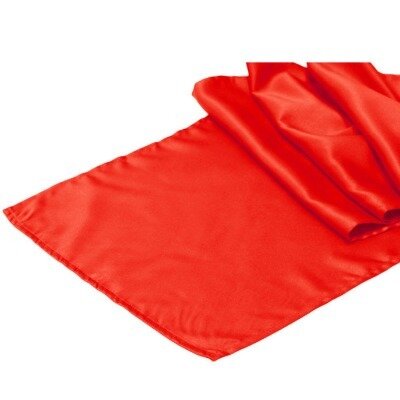 Runner, satin - red