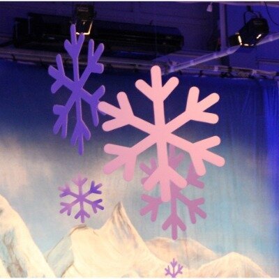 Snowflake; med/small/mini hanging (corflute)