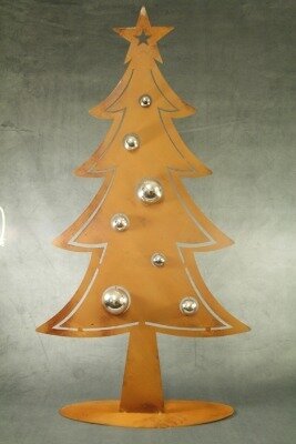 Rust metal; xmas tree