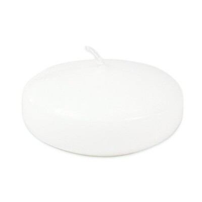 Floating candle discs - white