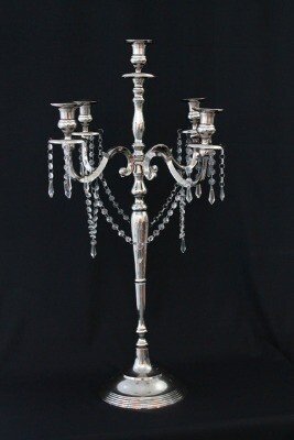 Candleabra - Silver; large