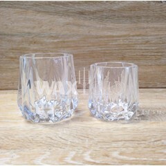 Tealight holder; cut glass large
