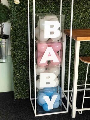 Acrylic B A B Y blocks