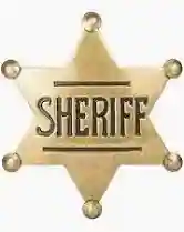 Sheriffs badge (pack of 10)