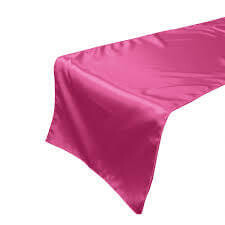 Runner, satin - hot pink