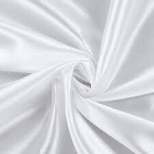 Satin curtain; white 5mL x 1.5mW
