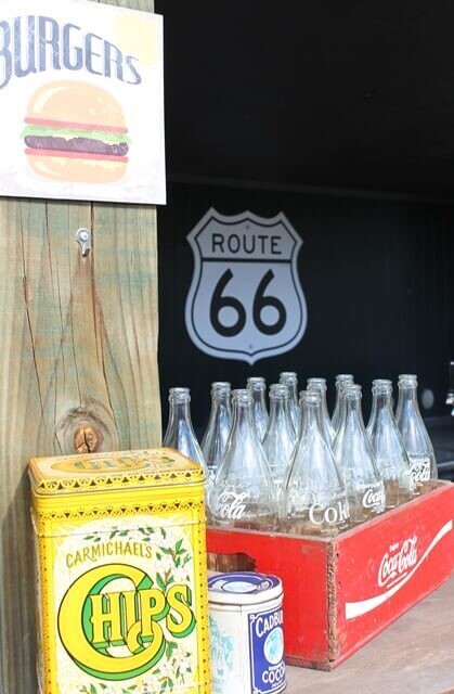 Route 66 sign; coreflute small