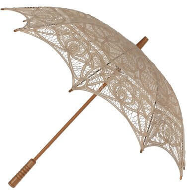 Parasol; lace cream/beige