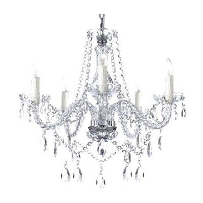 Chandelier - crystal glass ( 6 bulb )