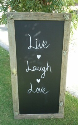 Blackboard - rustic (freestanding)