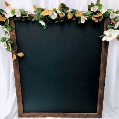 Blackboard - dark wood 1m w x 1.2m h