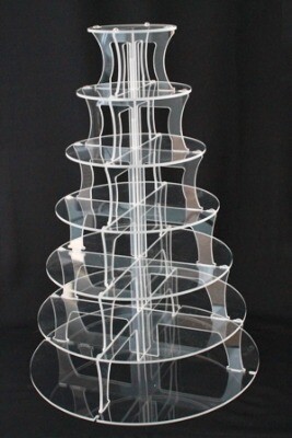 Cupcake stand - 6 tier - acrylic