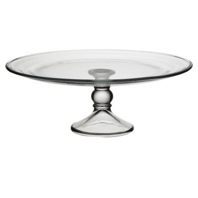 Cake stand - glass (33cmD)