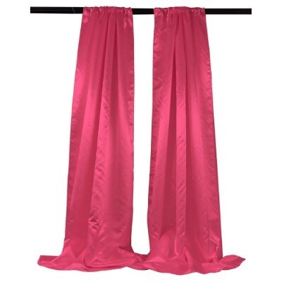 Satin curtain; pink 5mL x 1.5mW