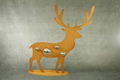 Rust metal; deer