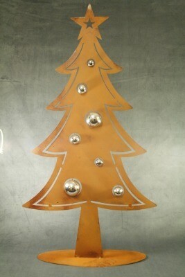 Rust metal; xmas tree