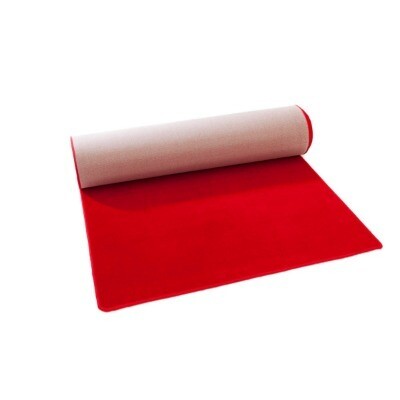 Carpet Runner - Red (lightweight felt) 1mwx4ml