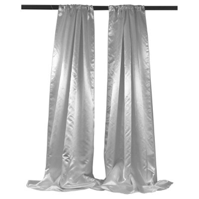 Satin curtain; silver 5mL x 1.5mW