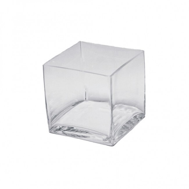Cube vase - glass small