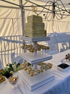 Cake/cupcake stand - white 3 tier
