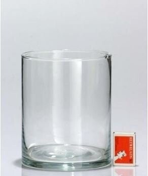 Cylinder vase; squat(18cmH x 15cmW)