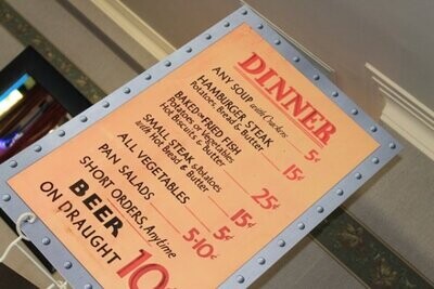 Diner menu; coreflute