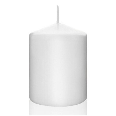 Pillar candle; small - 7cm  x 10cm - white 30hrs