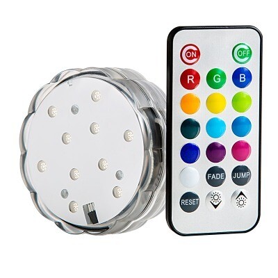 Light disks1 - multi colour with remote (3xAAA batteries inc)