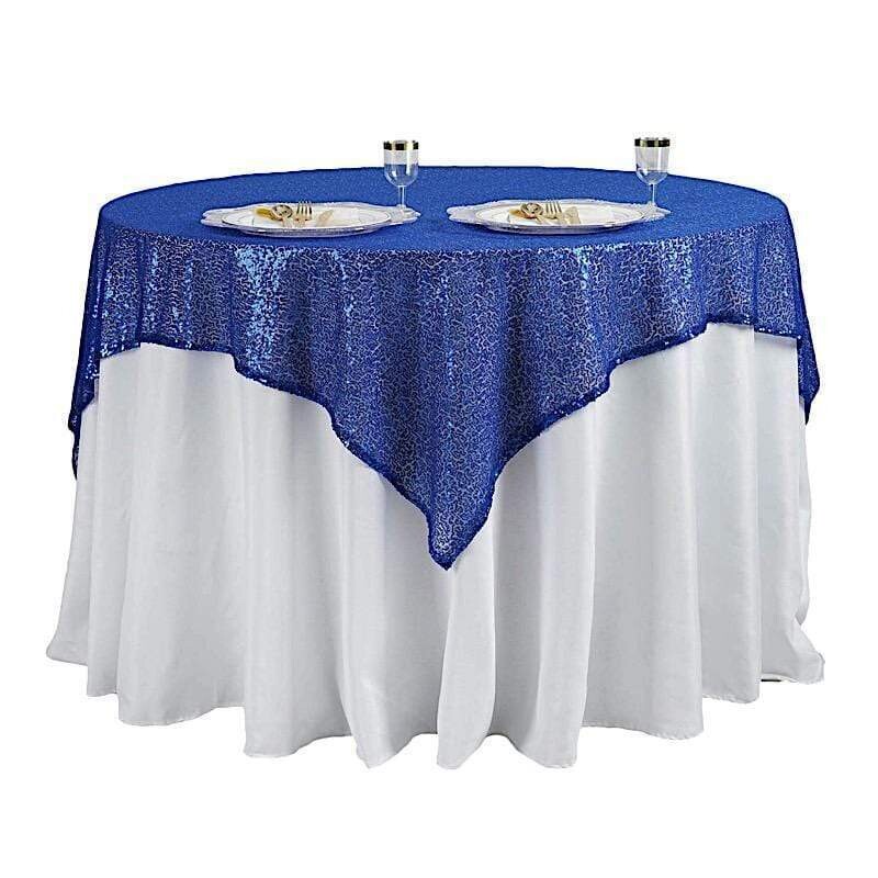Overlay; Blue sequin 1.5m x 1.5m