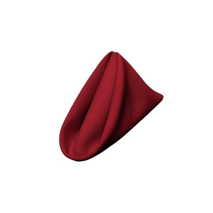 Napkin; polyester RED