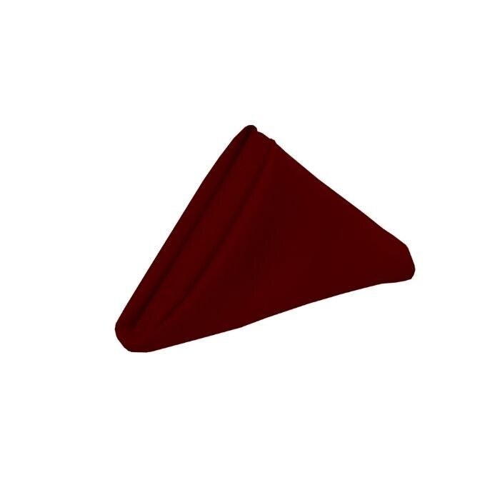 Napkin; polyester BURGUNDY