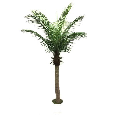 Palm tree; artificial (brown trunk)