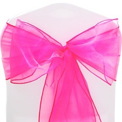 Sash Organza; Hot Pink (30cm x 300cm)