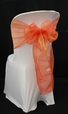 Sash Organza; Tamarillo (30cm x 300cm)