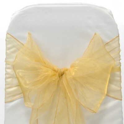Sash Organza; Champange (30cm x 300cm)