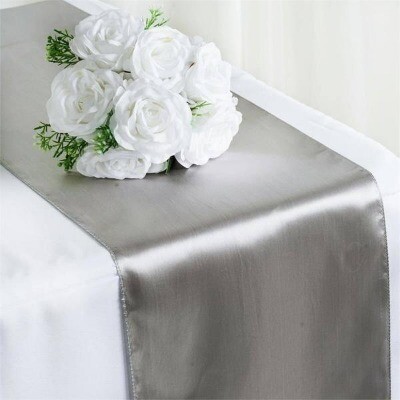 Runner, satin - dark grey