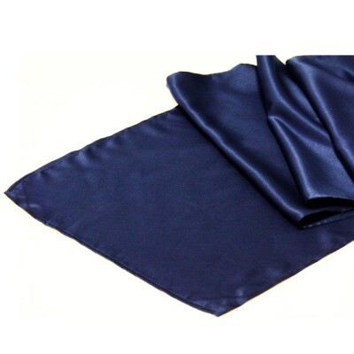 Runner, satin - navy