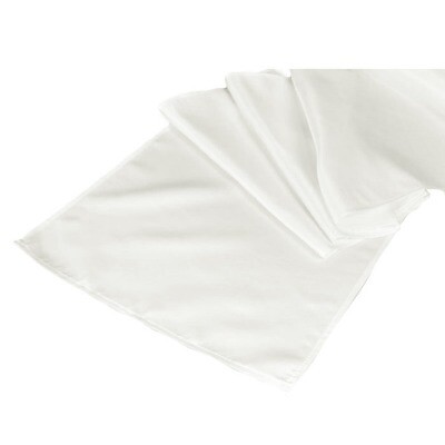 Runner, satin - white