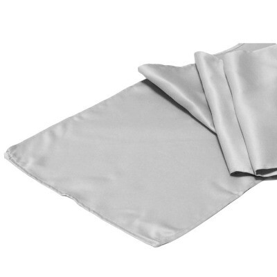 Runner, satin - silver