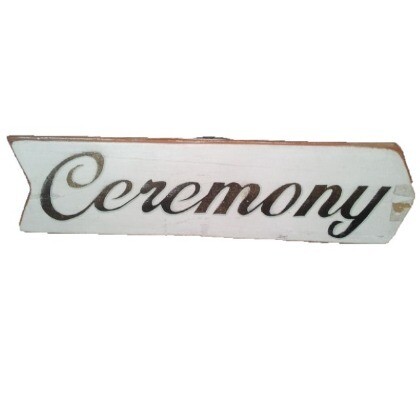 Sign - Ceremony; right pointing