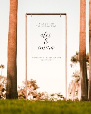 Sign stand; large copper (1.5mL x 70cmW)