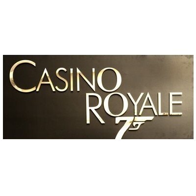 Sign; casino royale; large 2.4m x 1.2m