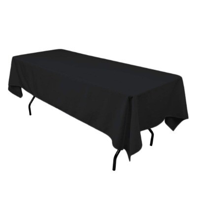 Tablecloth rectangle; black 1.37m x 2.75m
