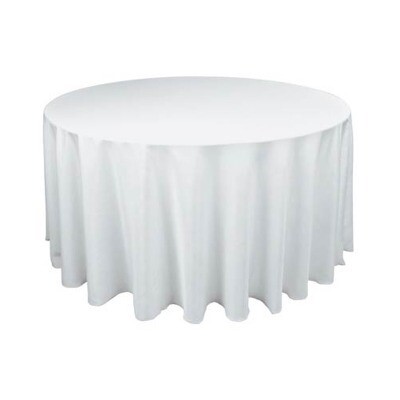 Tablecloth round; white 2.3m