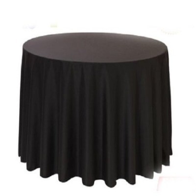 Tablecloth round; black 1.8m