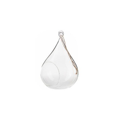 Tealight holder; hanging teardrop