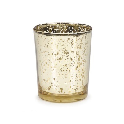 Tealight holder; old gold