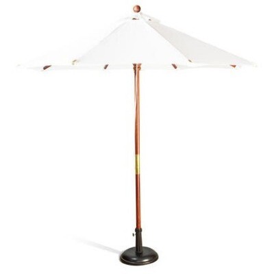 Umbrella; large market - White - with stand