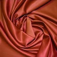 Satin curtain; burnt orange  5mL x 1.5mW