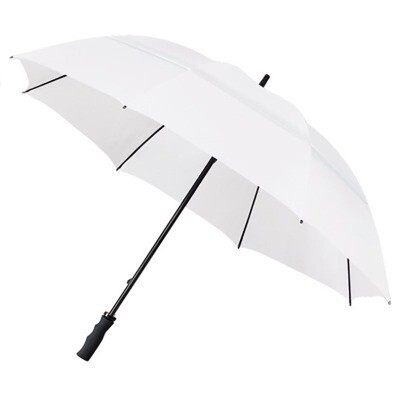 Umbrella; golf - white